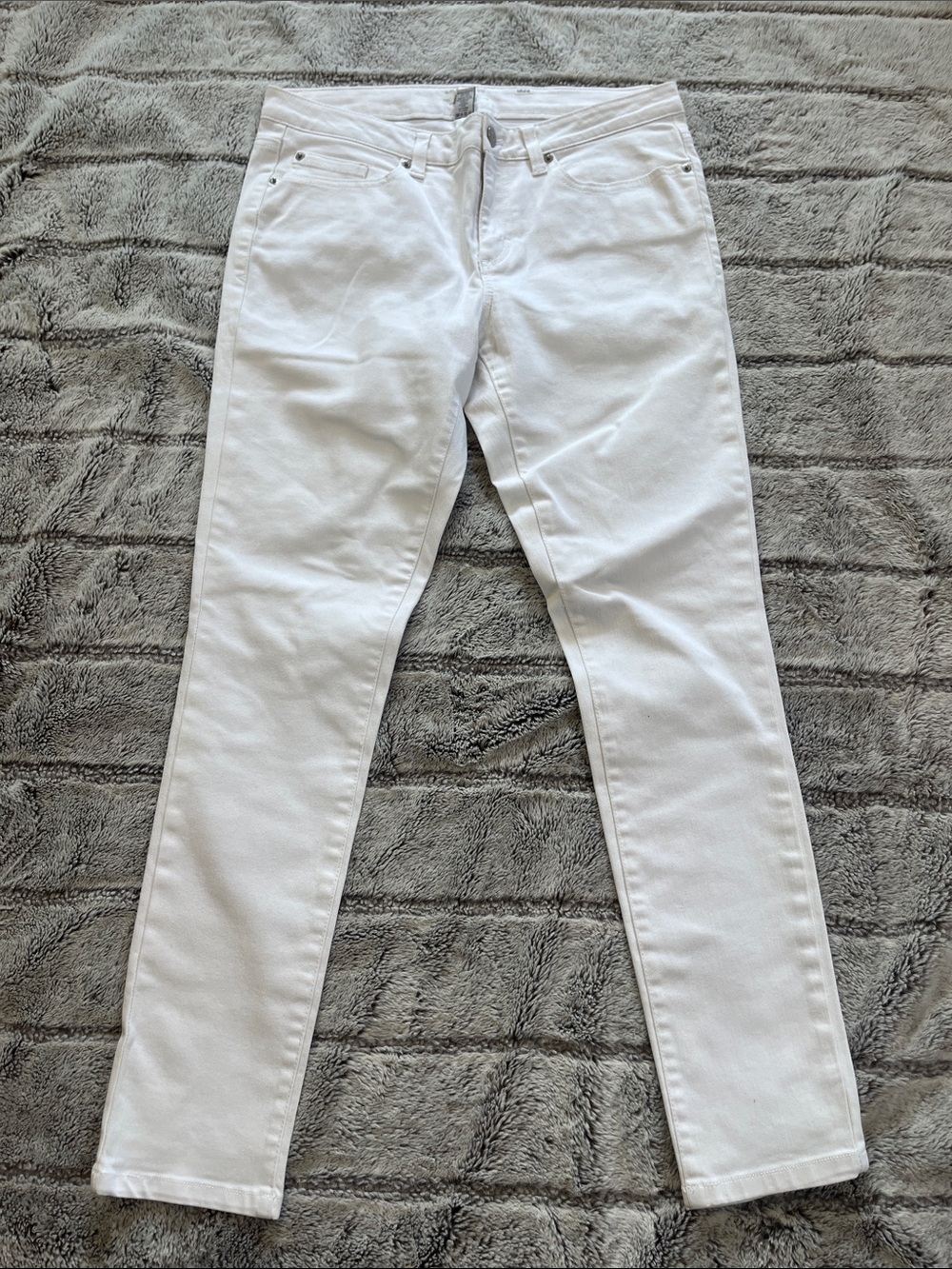 G.H. Bass & Co. White Cotton Blend Jeans